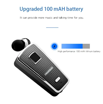 

Fineblue F970PRO 5.0 Portable in-ear Wireless Bluetooth neck clip telescopic type business Sport Earphone Vibration Wear Clip