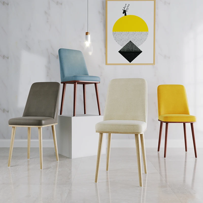 

Nordic INS Dining Chair PU Fashion Creative Modern Minimalist Furniture Table and Chair Casual Coffee Office Home Chair