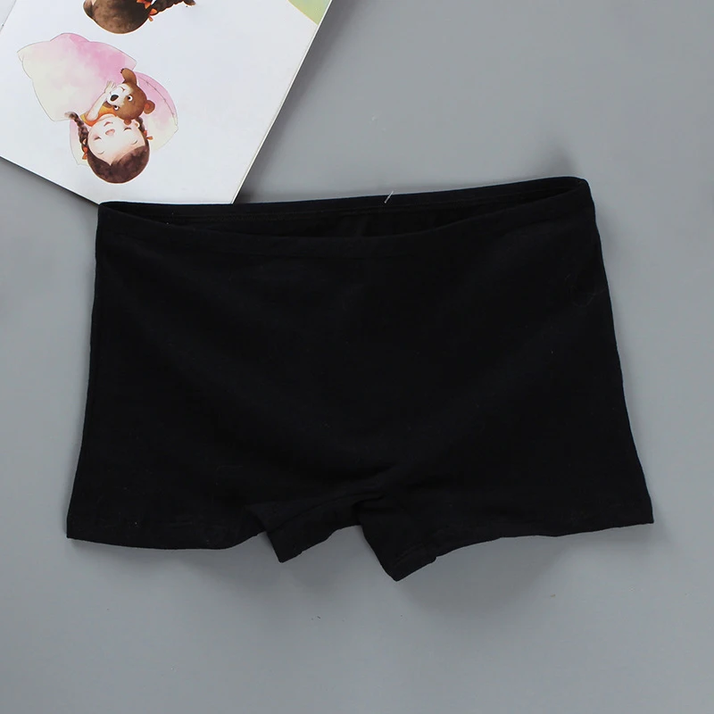 

Kid Children Girl Solid Color Cotton Boxers Safety Pants Shorts Underwear Summer