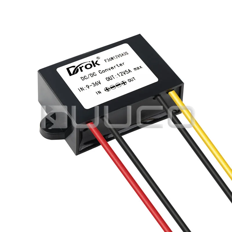 DC Boost Buck Converter DC 9V~36V(12V) to 12V 5A Power Supply Module 60W Voltage Regulator/Power Adapter/Stabilizer/Driver