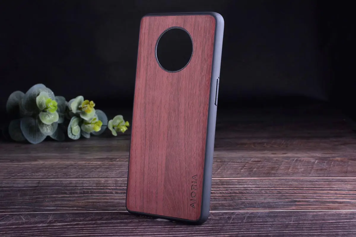 Деревянный чехол для Oneplus 7T TPU+ PC+ wood pu Кожаные чехлы coque fundas для Oneplus 7T