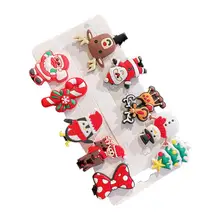

10Pcs Kids Hairpins Funny Headgear Crutch Korean Style Snowflake Pattern Hairpins for Daily Wear Kids Hair Clips Hairpins