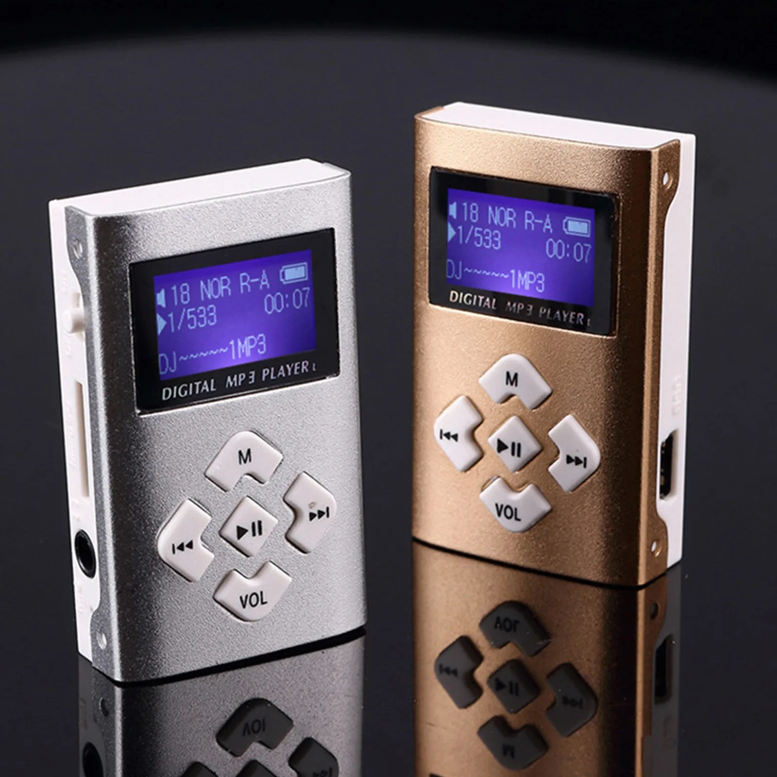 Portable Mp3 Music Player Retro Digital 1.2 Inch Monochrome Screen Mini Mp3 Players Supports Tf Card Sport Walkman For Child
