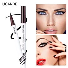 UCANBE карандаш для подводки глаз точный Определитель подводка для глаз Ручка черный коричневый водонепроницаемый стойкий макияж ультра-тонкий наконечник Быстросохнущий