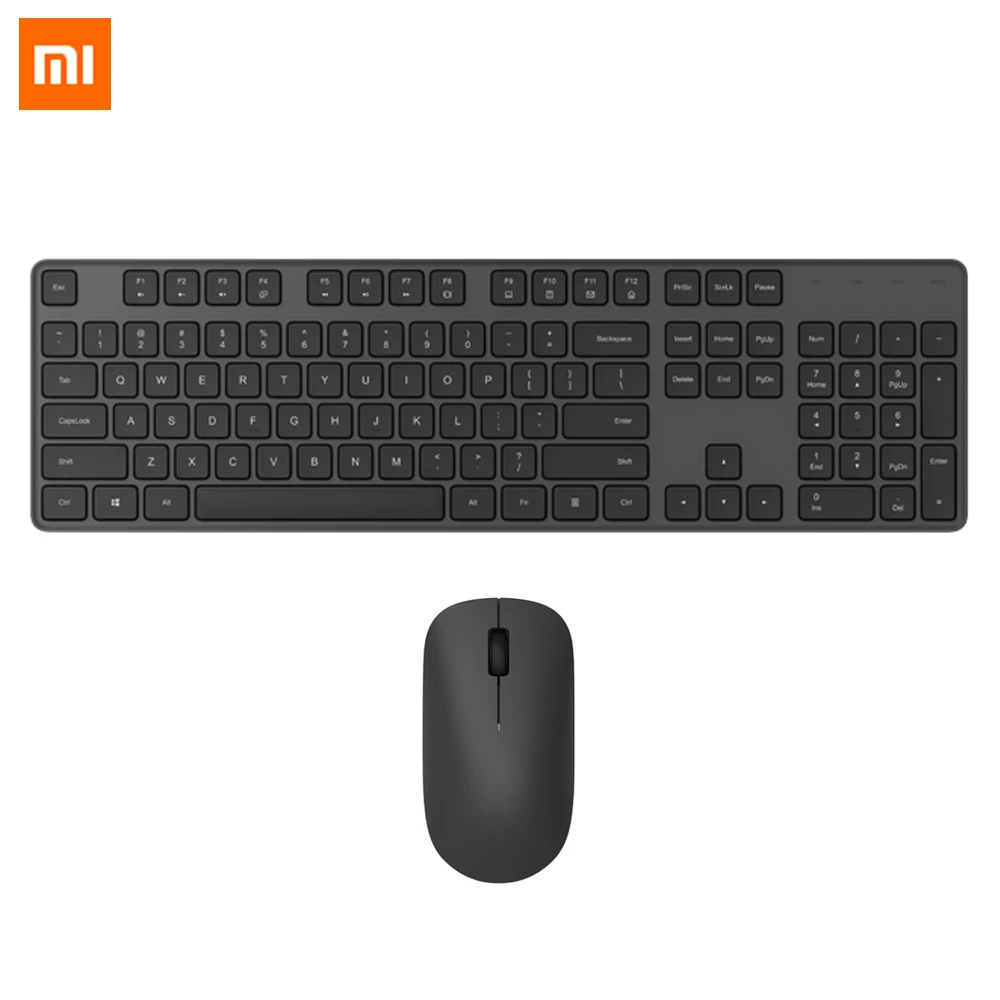 Набор Xiaomi беспроводной с клавиатурой и мышью 2 4 ГГц Портативная мультимедийная