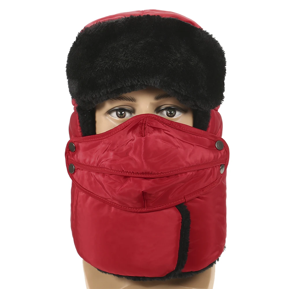 

Outdoor Skiing Traveling Riding Mask Hunting Hat Winter Hunting Cap Trooper Hat Thickened Trapper Hat Ear Flap Hat
