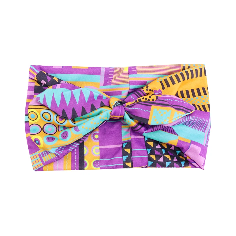 African Pattern Print Headband for Women Twist Style Headscarf Cross Turban Bandage Bandanas Bow HairBands Hair Accessories shein hair accessories Hair Accessories