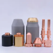 Dinâmica térmica plasma arrastar escudo copo blindado ponta corte gotejamento ohmic clipe 40/50/60/70/80/10/120 cortador sl60/sl100 tocha