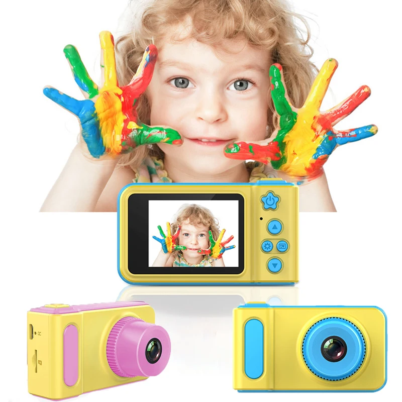 

Dropship Mini Children Camera toy 1080p HD 2inch Large Screen Kids Digital Camera Toy Children Birthday Gift Educational Toys