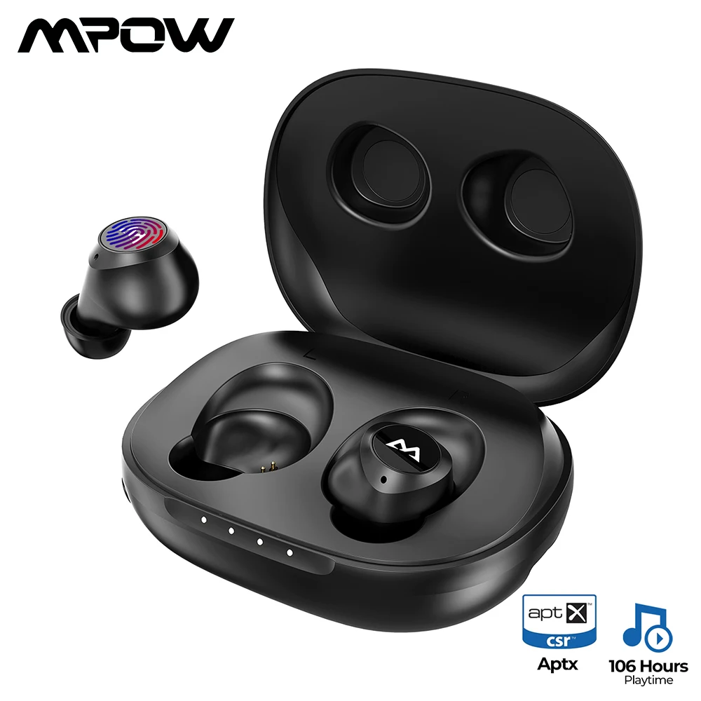 

Mpow M20 Wireless Earphones TWS Bluetooth Earphone aptX Touch Control Earbuds CVC8.0 Noise Cancelling Mic For Xiaomi Mi 10 Pro