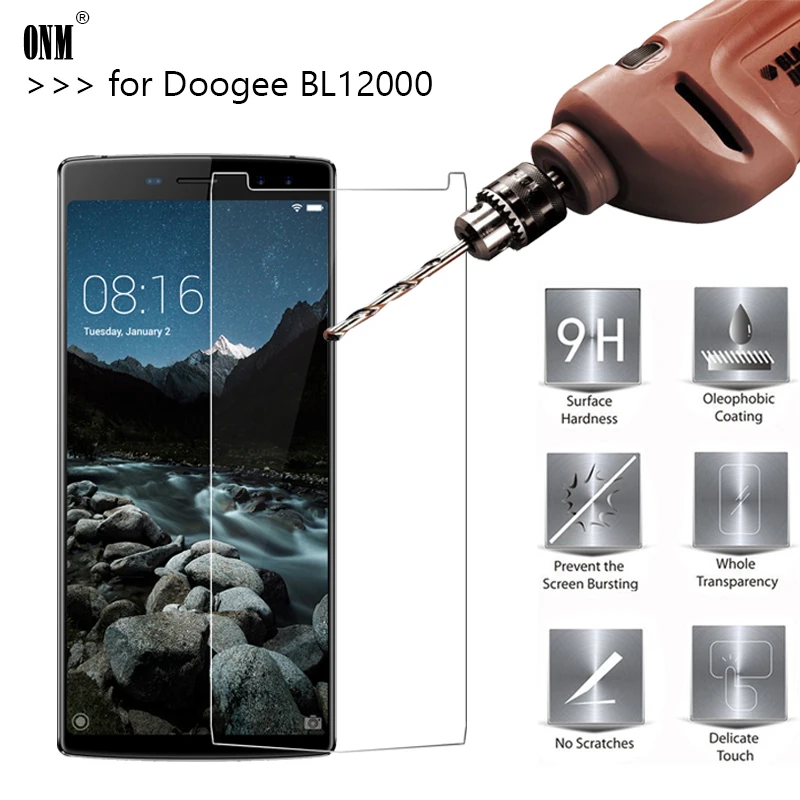 

2.5D 0.26mm 9H Premium Tempered Glass For DOOGEE BL12000 Pro Screen Protector protective film For DOOGEE BL12000 6.0 inch