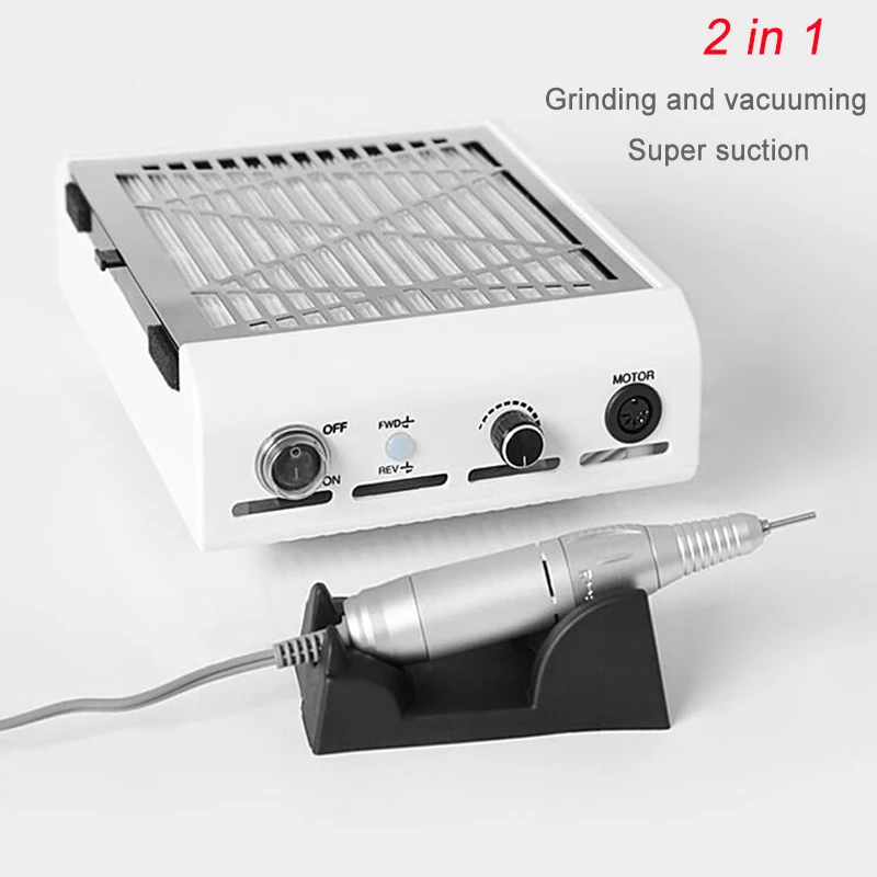

65W Nail Cleaner 2 In 1 Strong Nail Duster Electric Nail Polisher Manicure Machine Nail Tool