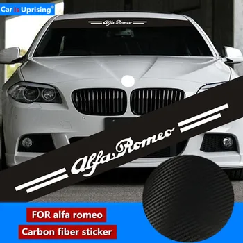 

For Alfa Romeo 159 Giulietta Giulia 147 156 Mito Stelvio GT Sportiva Car Front Rear Windshield Sticker Car Tuning Accessories