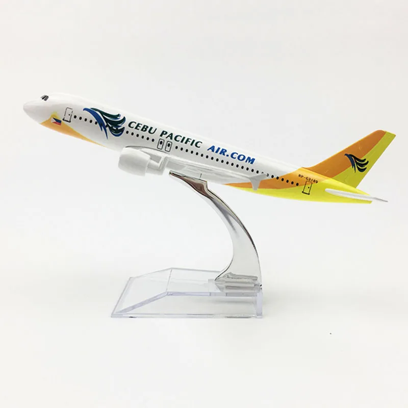 Diecast 1/400 Scale Alloy Airplane Airbus 320 A320 CEBU PACIFIC Airline Air Passenger Plane Model Toys Aviation Aircraft Collect | Игрушки и
