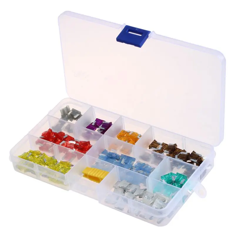 140pcs Assorted Auto Car Truck Micro-Mini Blade Fuse Assortment 2 3 5 7.5 10 15 20 25 30 35 40AMP Boat SUV Automotive | Обустройство
