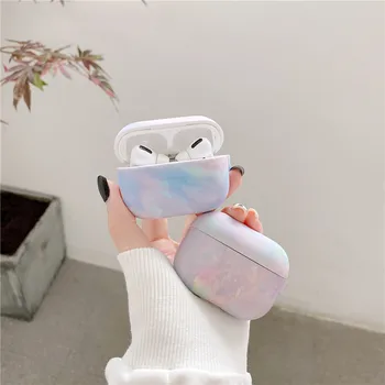 

Luxury Water Painting Gradient Rainbow Hard Case for Apple Airpods 1 2 3 Pro Headphone Cover for Air pods 2 Pro Headset Cases