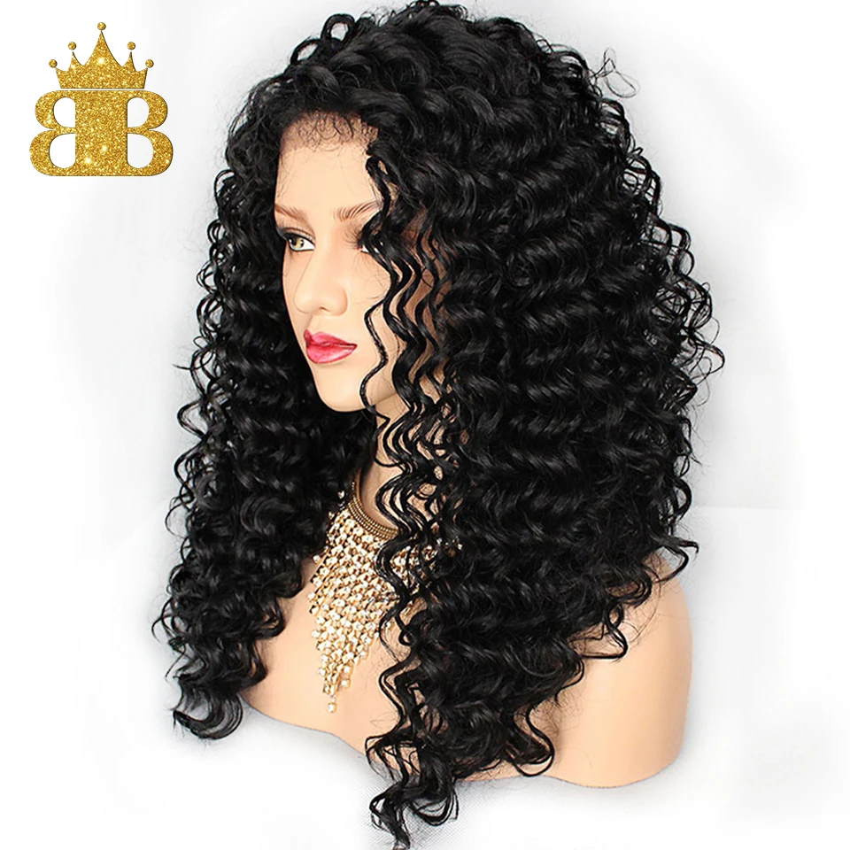 Глубокая волна Glueless 13*4 кружевные передние человеческие волосы парики предварительно сорванные Remy бразильский парик для женщин с детскими волосами средний коэффициент нагрудник