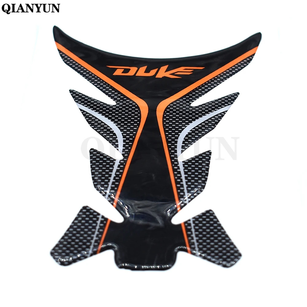 Для KTM Duke 125 200 390 690 990 1290 мотоцикл Стикеры газовая защитная накладка на топливный бак Стикеры наклейки - Цвет: Черный