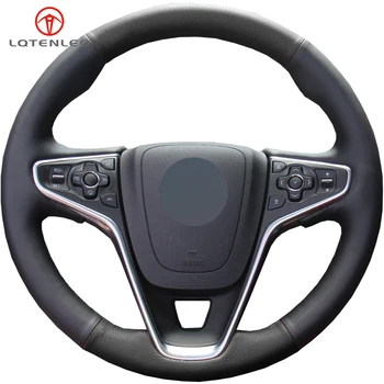 

LQTENLEO Black Artificial Leather Steering Wheel Cover For Buick Regal GS 2014-2017 Opel Insignia Vauxhall Insignia 2014-2017