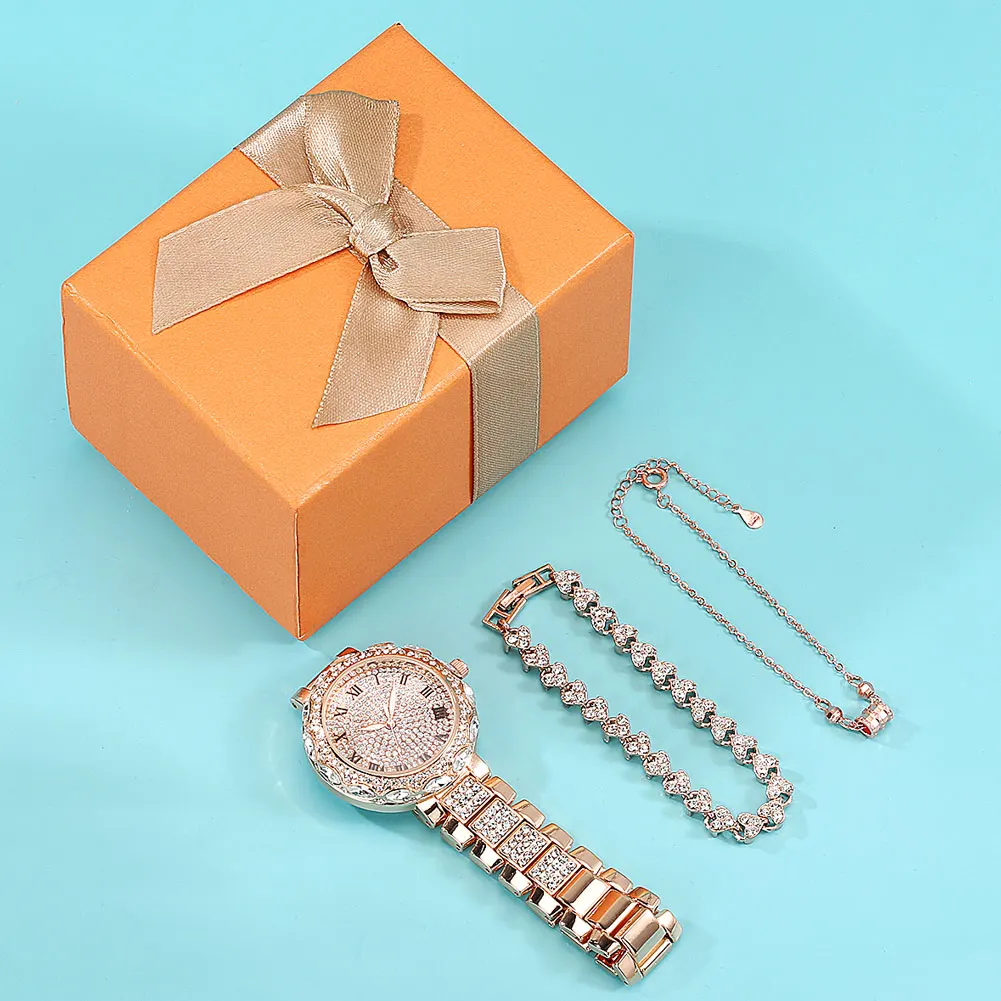 Women's Gold Elegant 3pcs Luxury Bracelet Set 4