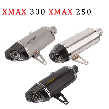 

For Yamaha XMAX300 XMAX 250 300 Motorcycle Exhaust Modified silencer Escape Carbon fiber Motorbike Muffler DB Killer Slip-on