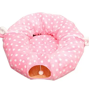 

Pet Play Tube Tunnel Central Mat for Cats Dogs Soft Full/Half Round Shaped Pad