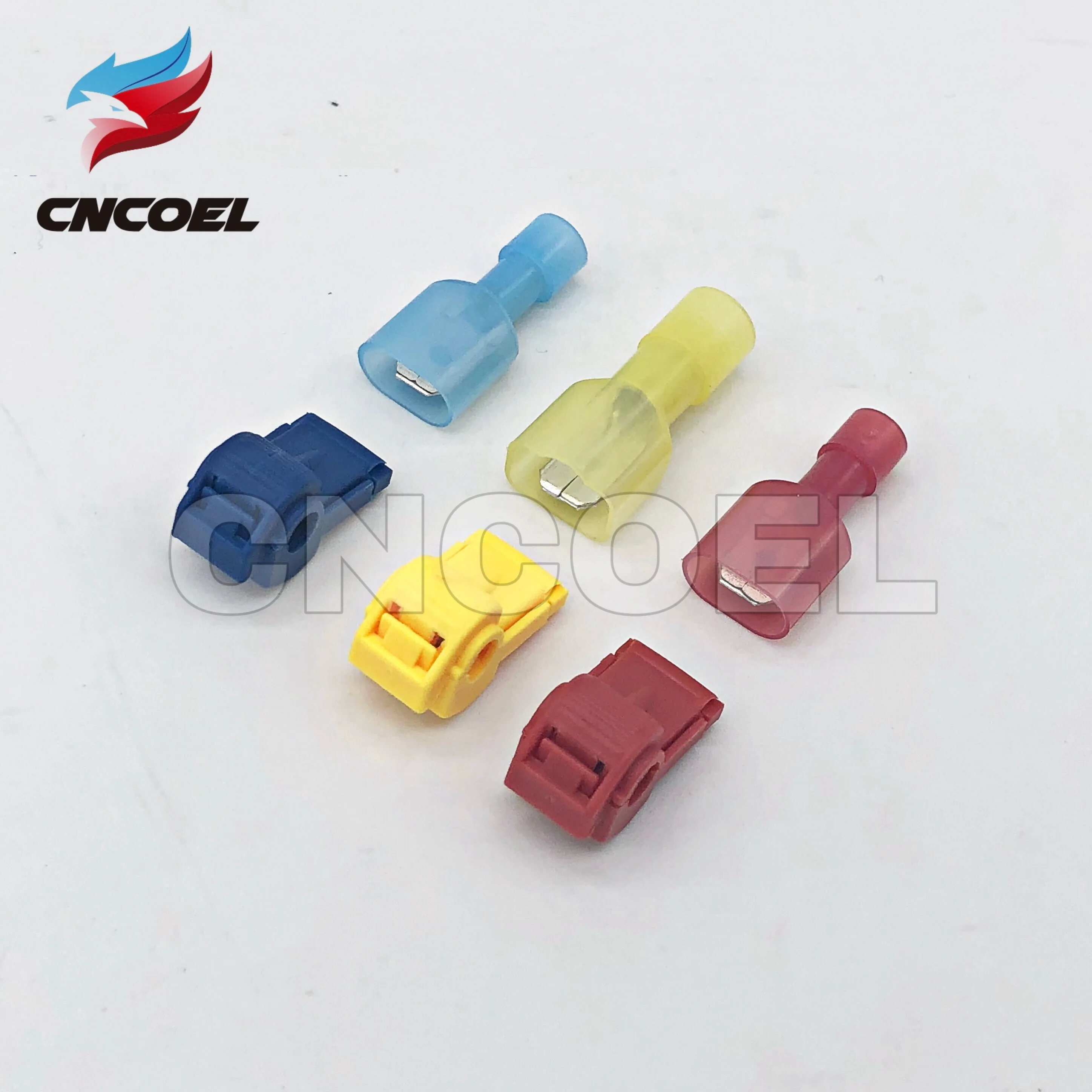 

20PCS/10Pairs Male Spade & Lock Quick Splice Wire Connector Set Snap Fast Easy Lock Electrical Cable Crimp Terminal 22-10 AWG