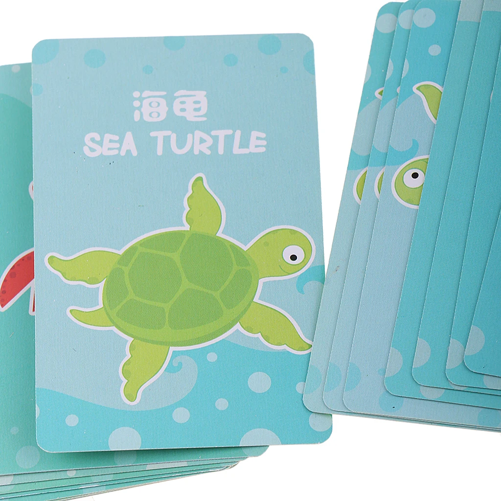 Children Card Games Playing Poker Cards Go Fish Learning Educational Game Toy