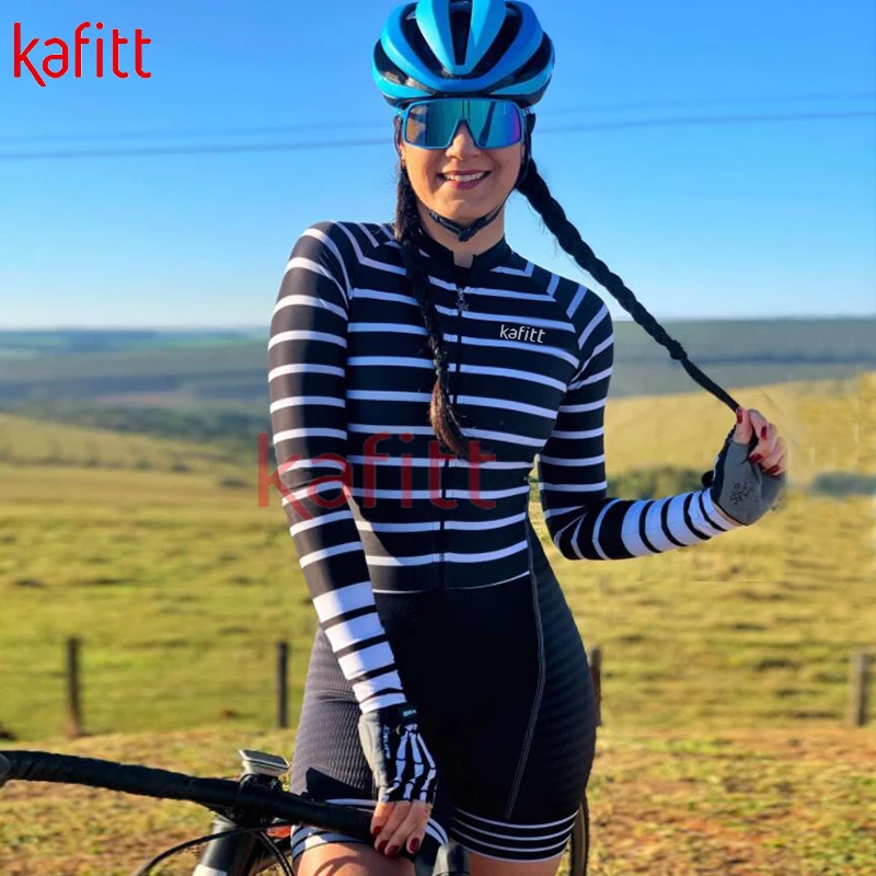 Женский велосипедный трикотажный комбинезон Kafitt новинка уличный спортивный