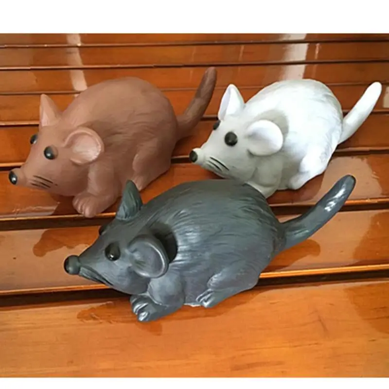 Кошка маленькая игрушечная мышь игрушки забавный щенок собака, кошка, котенок пищевая жевательная игрушка Моделирование резинового Крыса Мышь игрушка "мышь"