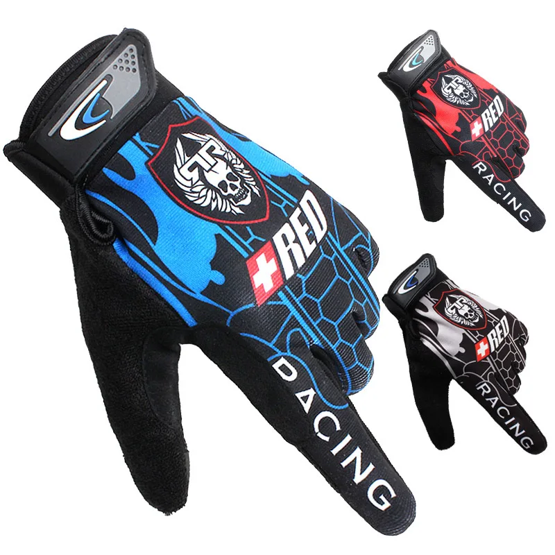Men's Gloves Summer Spring Wolf Skull Breathable Non-Slip Touch Screen Cycling Sports Motorcycle Exercise Military Women Gloves