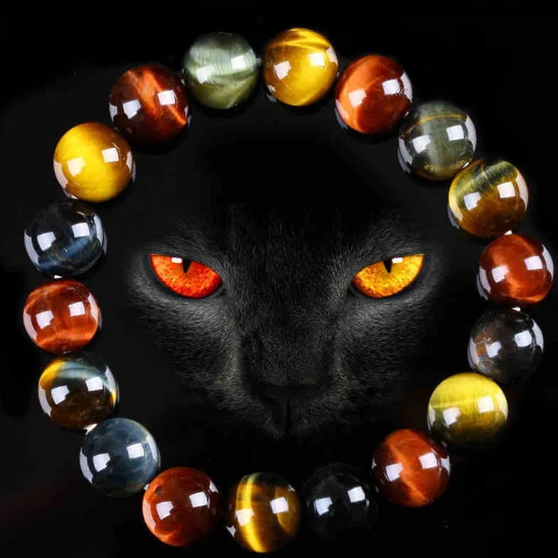 

Droppshiping New Tiger Eye Stone Buddha Bracelet Bangle Trendy Women Men Fine Jewelry Gifts J55