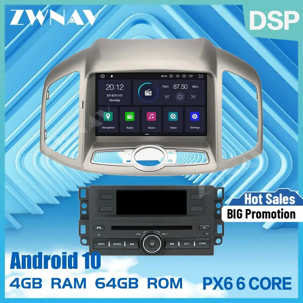 Автомагнитола PX6 4 + 64 дюйма Android 10 0 GPS-навигация | Автомобили и мотоциклы