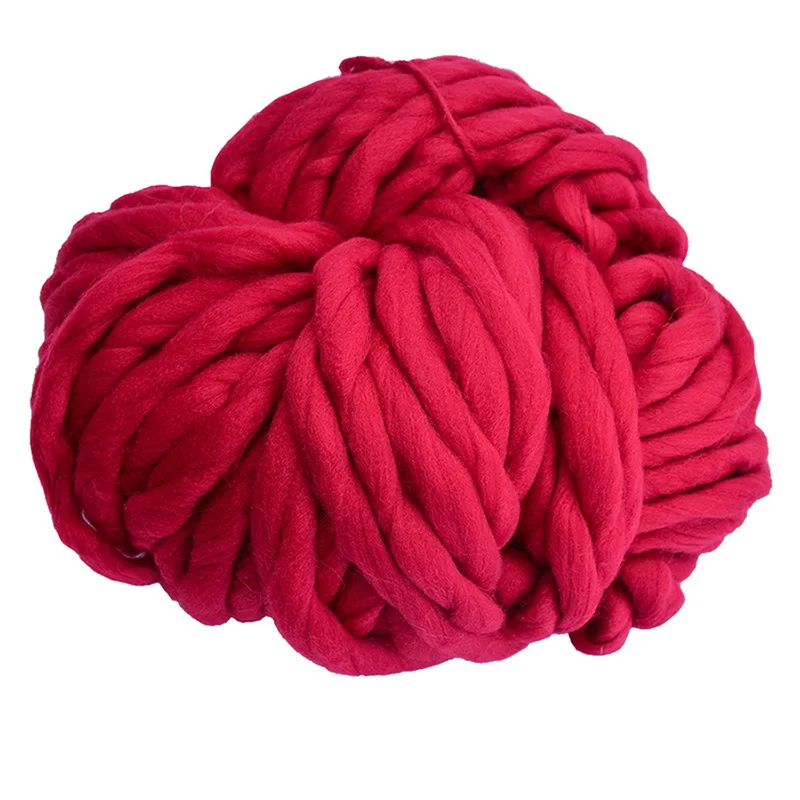 New250г/рулон цветной грубой шерсти Исландская шерстяная пряжа большая толстая для
