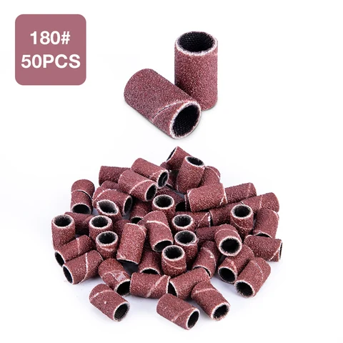 50/100PCS Nail Art Sanding Bands Accessory For Electric Nail Machine Nail Drill Bits Gel Polish Remover Tool