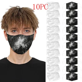 

10PCS Adult Unisex Fashion Sunscreen Face Mask Breathable Outdoor Cycling Mask Windproof Washable And Reusable mascarillas