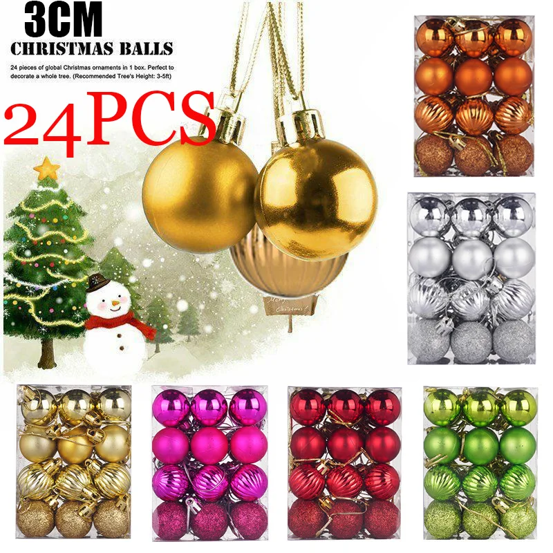 Balls Festival Home Tree Decoration Merry Christmas Pendant Hanging Ornament