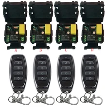 Controle remoto sem fio universal ac220v 1ch rf relé receptor e transmissor remoto garagem/portão/motor/luz/eletrodomésticos