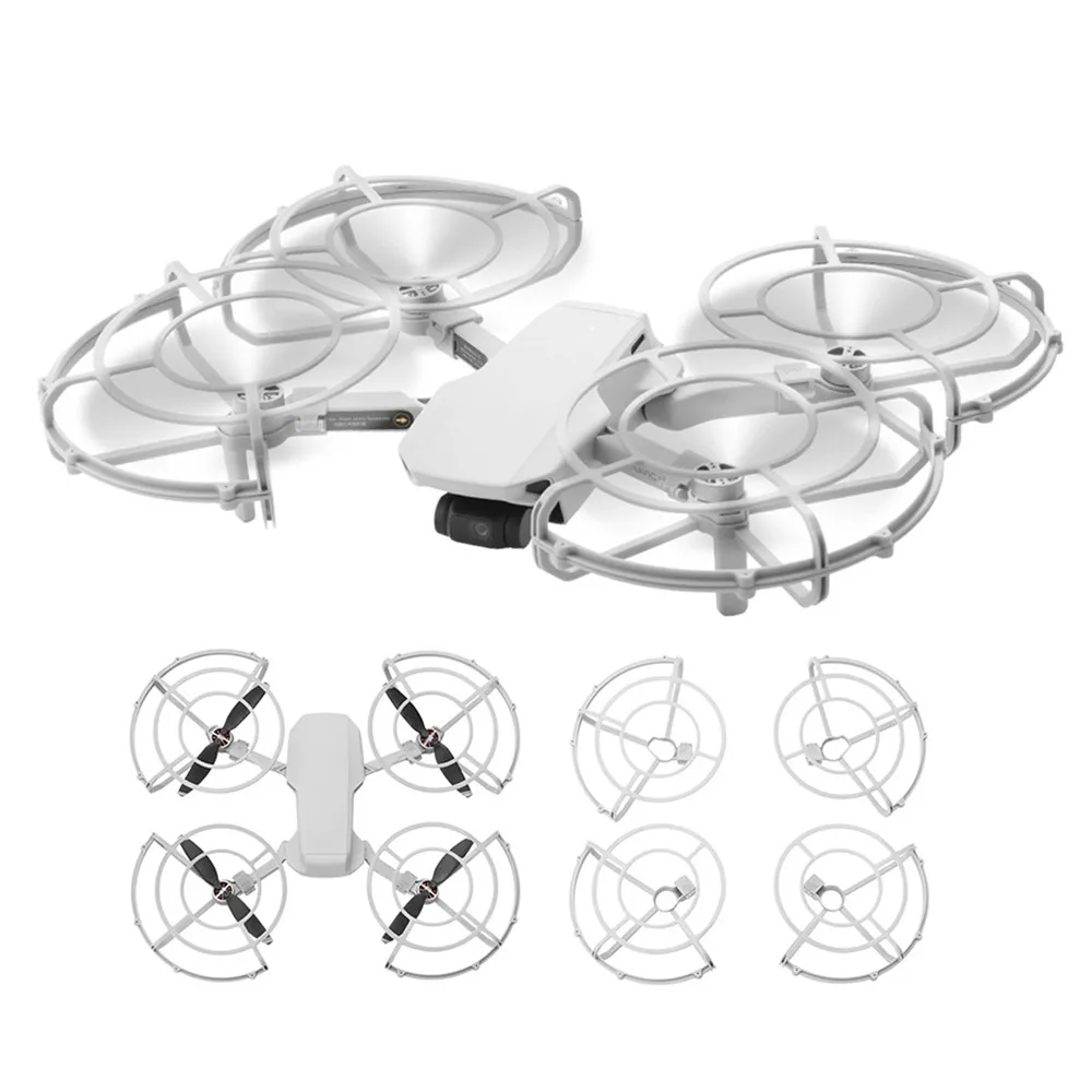 Buy Quick Release Propeller Props Guard for DJI Mavic Mini Drone Accessories Anti-collision Blades Protective Cage Cover Set