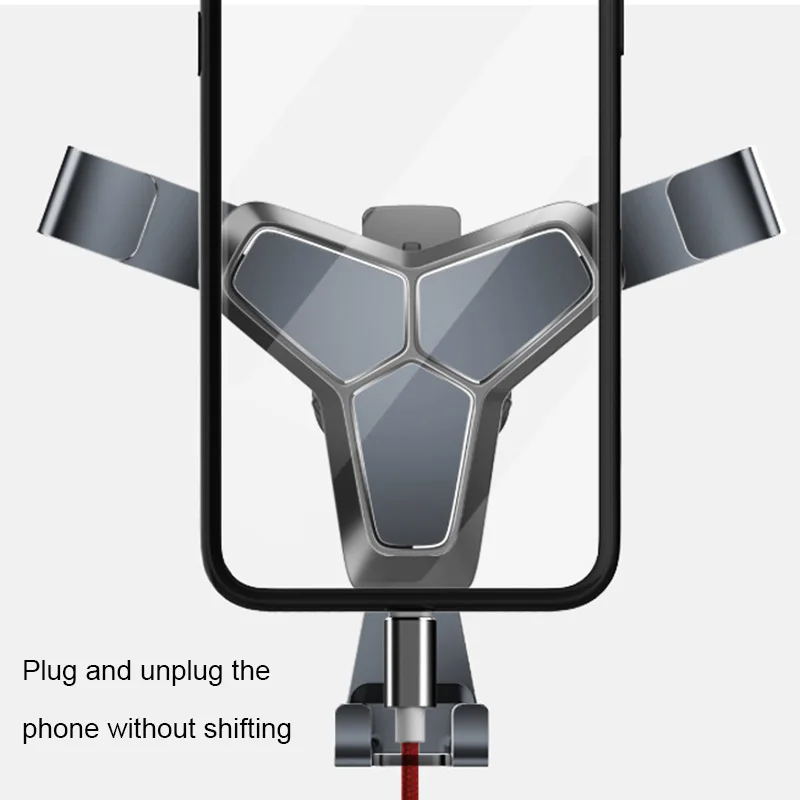 

Car Phone Mount Universal Adjustable Phone Navigation Air Outlet Holder Stand YAN88