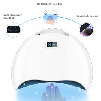 

UV 33pcs LEDs Nail Lamp Nail Dryer Machine Nail Art Manicure Dryer Curing Light for Nail Gel Polish Drying Machine Nail Lamps