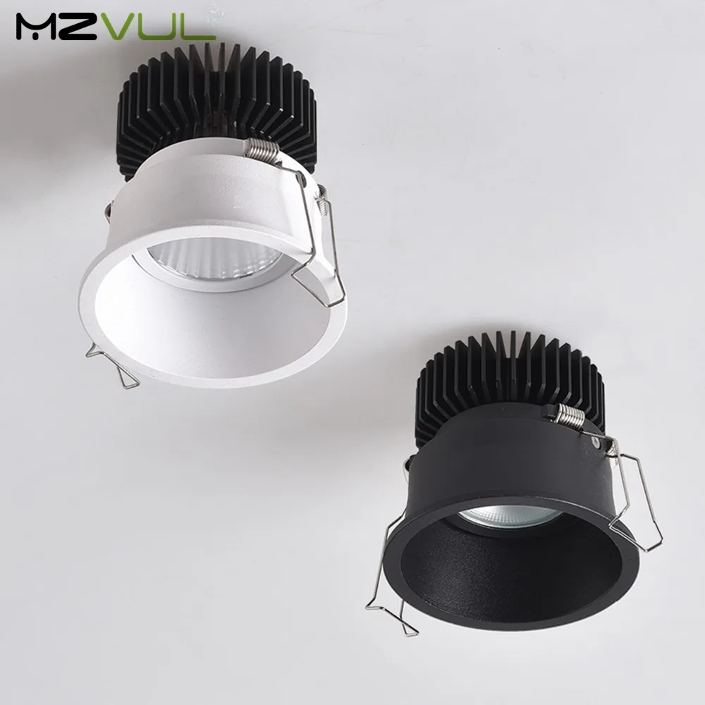 Светодиодный вниз светильник 5 Вт 7 12 18 светодиодный Dimmable утопило потолочный