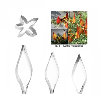 

Lotus maculatus fondant sugar flower cutters baking cake decorations Polymer Clay Cold Porcelain gumpaste tools