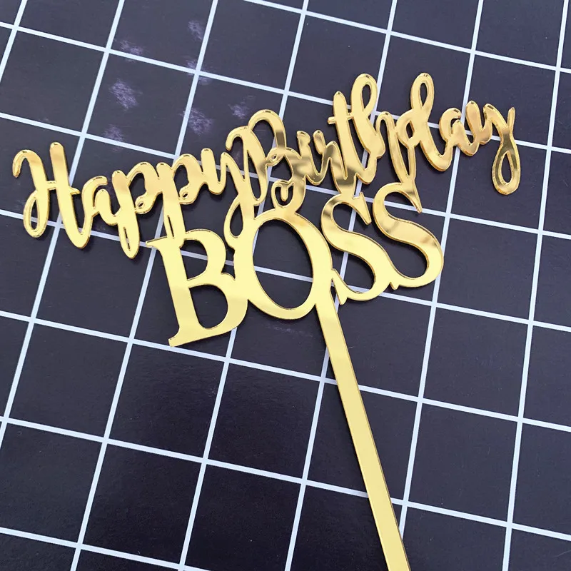 1pc ins acrílico redondo hexágono laser feliz aniversário bolo toppers para  mulheres dos homens crianças festa de aniversário decoração do bolo  suprimentos ferramentas - AliExpress