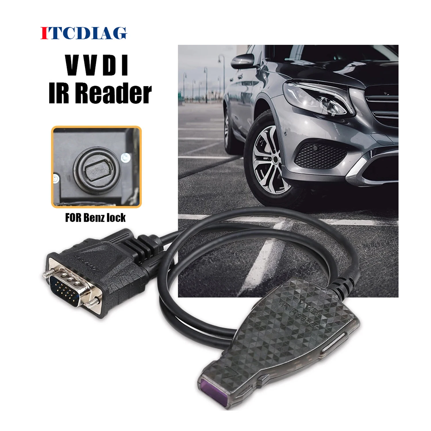 

Оригинальный Xhorse VVDI MB BGA инструмент инфракрасный адаптер для BENZ MB инфракрасный BGA соединительный кабель
