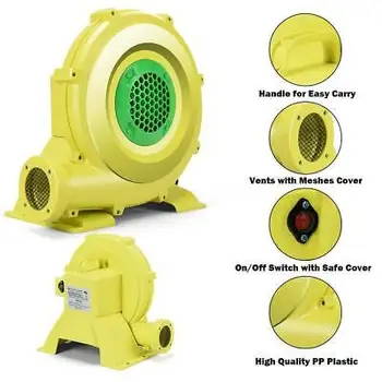

Inflatable Bounce House Castle Air Pump Blower Fan 3250 RPM - 950 Watt 1.25HP