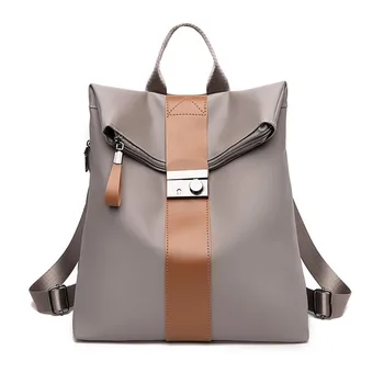 

Fashion Waterproof Design Women Backpack Anti-Thief Female Solid Color Large Capacity School Bag Casual Travel Shoulder Handbags