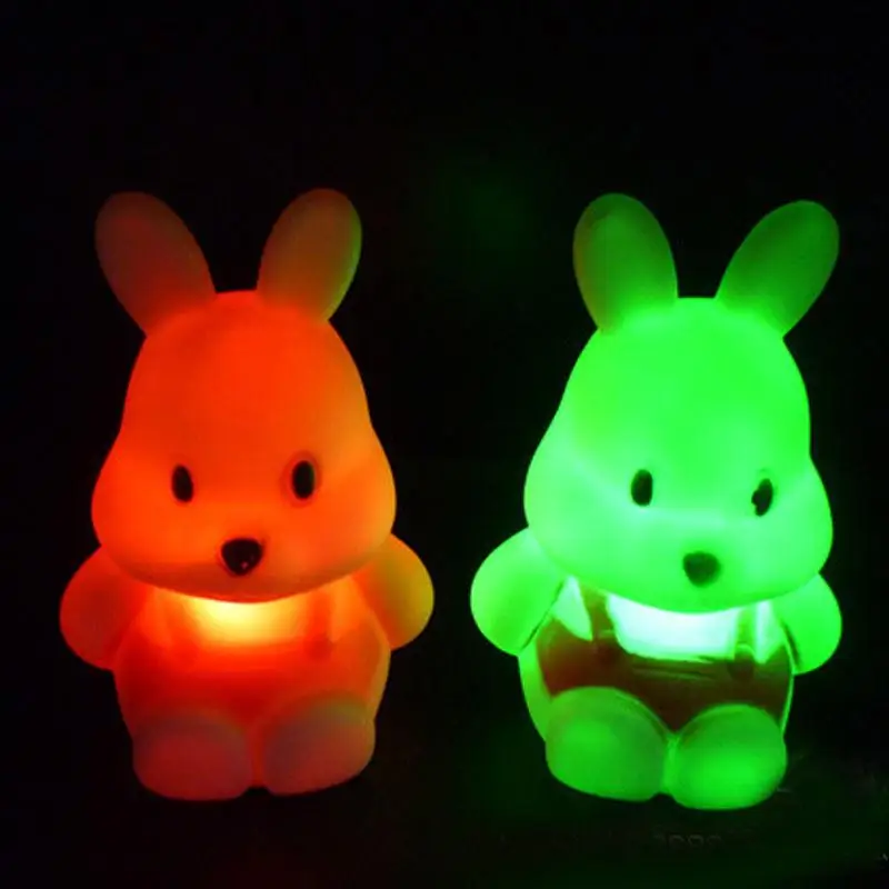 Хэллоуин пасха милые детские куртки с кроликом из мультфильма, светодиодный ночной Светильник для дома вечерние Детская комната украшения обесцвечиваясь и не Многоцветный ночной Светильник