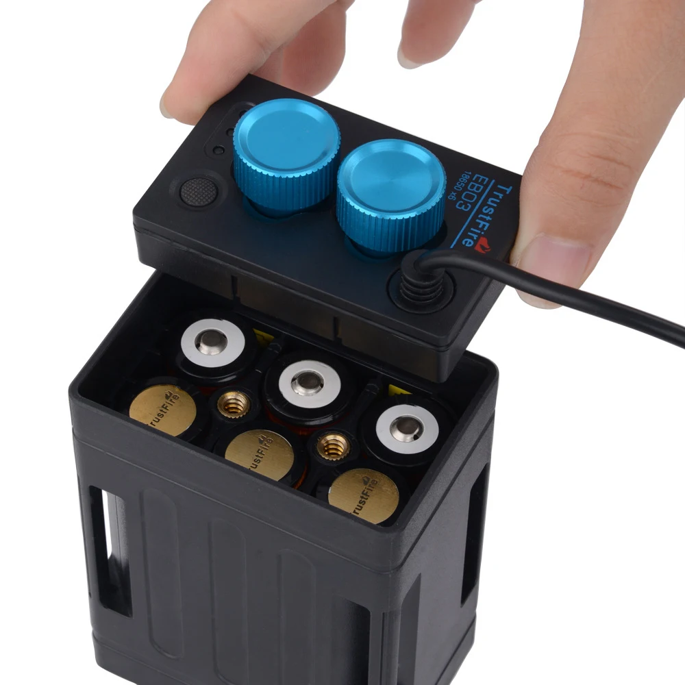 TrustFire Waterproof 18650 Battery Power Bank Case Box USB Charging Phone DC8.4V Battery Pack Storage Box For Led Bike Light
