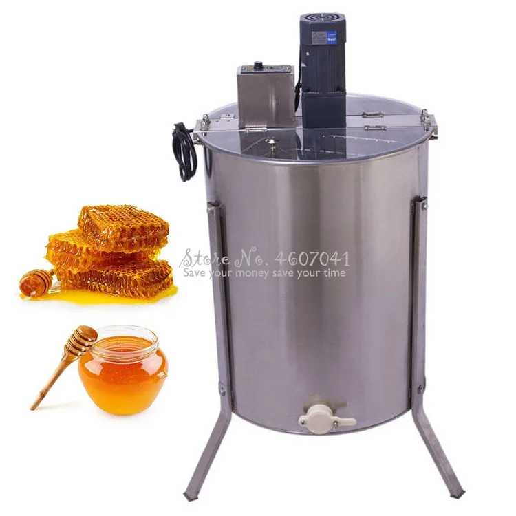 110V Electric 2 Two Frame Stainless Steel Honey Extractor Beekeeping Equipment 